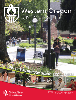 admission - Western Oregon University