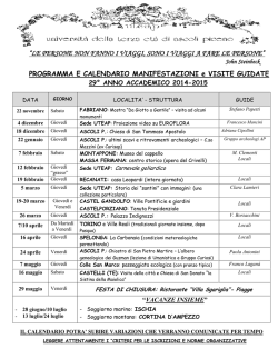 preleva qui il calendario dei viaggi - home