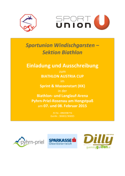 Sportunion Windischgarsten – Sektion Biathlon Einladung und