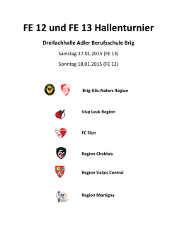 FE 12 und FE 13 Hallenturnier Dreifachhalle Adler