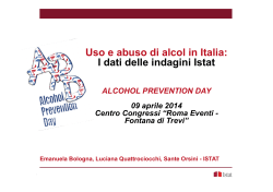 Uso e abuso di alcol. Il report Istat 2014