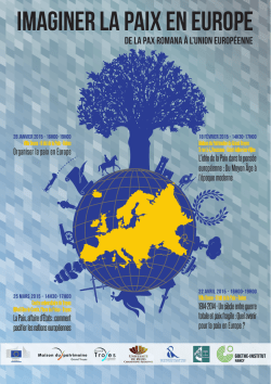 Imaginer la Paix en Europe