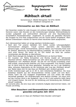 Januar 2015 - Stadt Weingarten