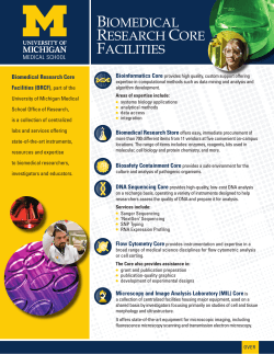 BRCF Overview Flyer - University of Michigan Health System