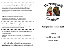 Weigheimer Fasnet 2015