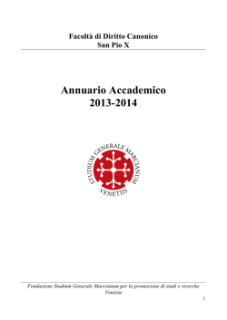 Istituto di Diritto Canonico - San Pio X