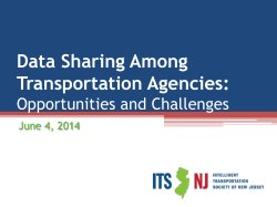 Data Sharing Among Transportation Agencies