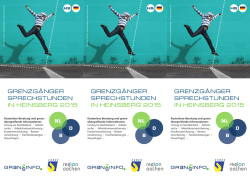 grenzg&auml;nger sprechstunden in heinsberg 2015