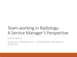 8D_Team working within radiology to improve patient