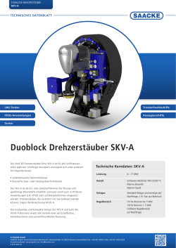 Duoblock Drehzerstäuber SKV-A