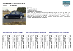 Opel Astra II 2,0 DTI Klimatyzacja