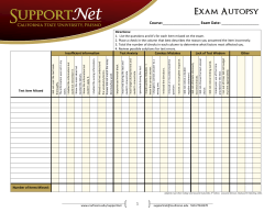 Exam autopsy worksheet