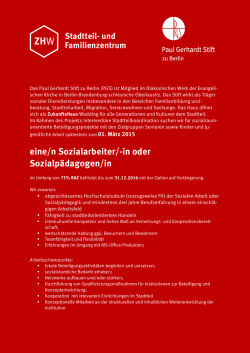 Ausschreibung PDF - Evangelisches Johannesstift