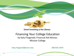 Financing Your College Education