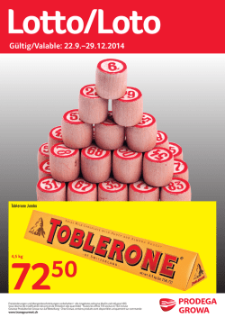 G&uuml;ltig/Valable: 22.9.&ndash;29.12.2014