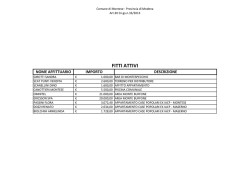 FITTI ATTIVI - Comune di Montese