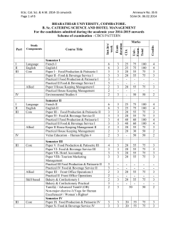 F ) Syllabus with effect from 2014-15