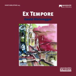 Ex Tempore - Ewald Hinteregger