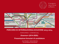 Presentazione formulari di candidatura
