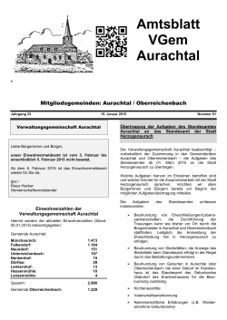 Amtsblatt - 15.01.2015 - Nr. 01