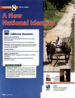 Chapter 8- New National Identity