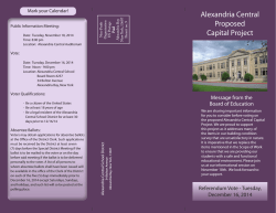 Capital Project Information - Click here for the proposal