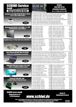 Flyer Preisliste