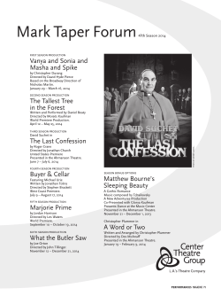 The Last Confession - Program