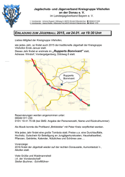 J&auml;gerball 2015 - Kreisgruppe Vilshofen