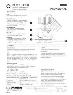 Cut Sheet - Architectural Lighting Associates