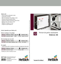 Ferrure de porte coulissante SlideLine 88