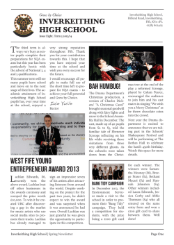 IHS Newsletter Term 3