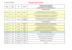 Messdienerplan Jan 2015