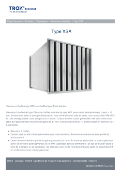 Type XSA - TROX France