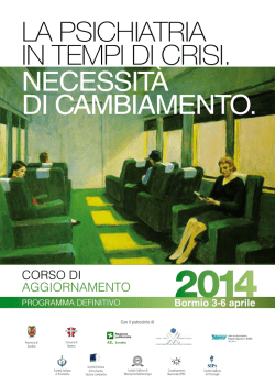 Scarica il Programma definitivo del Convegno