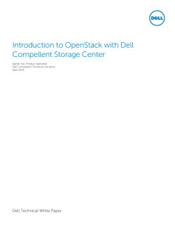 Introduction to OpenStack with Dell Compellent
