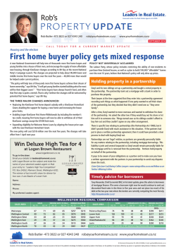 PROPERTY UPDATE PROPERTY UPDATE