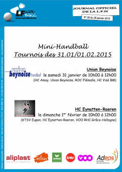 Journal Officiel 26 du 26 janvier 2015