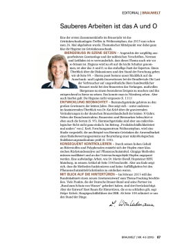Editorial - Brauwelt