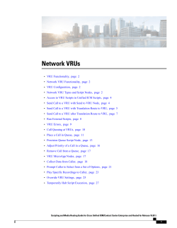 Network VRUs
