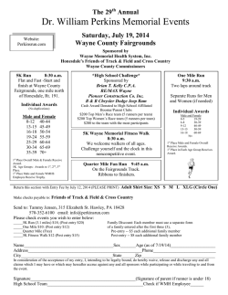 Dr. William Perkins Memorial Events
