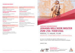 Programm Johann Melchior Molter - Karlsruhe