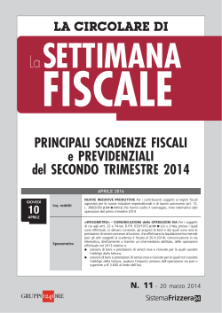 La Circolare della Settimana Fiscale - Professioni e Imprese 24