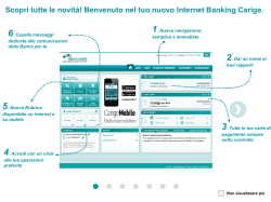 Guarda il tutorial - Gruppo Banca Carige
