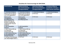 Checkliste für Tutorenverträge für WHF/WHK - StudiGer