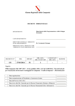 Decreto dirigenziale n. 131/2014