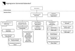 Organigramm Gemeinde Bubendorf
