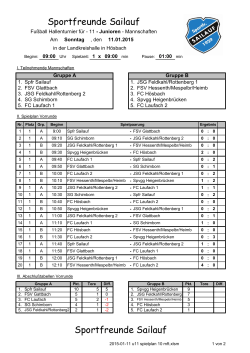 2015-01-11 u11 spielplan 10 mft.pdf - Sportfreunde Junioren