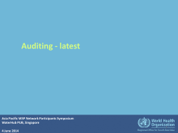 What is WSP auditing?