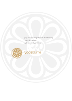 yogablume Yogalehrer Ausbildung 300+ Stunden - yogablume.com